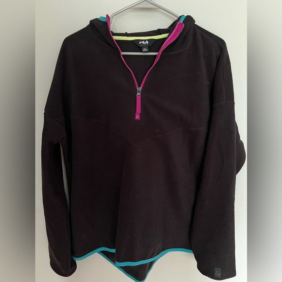 Fila black quarter zip up - Picture 1 of 3